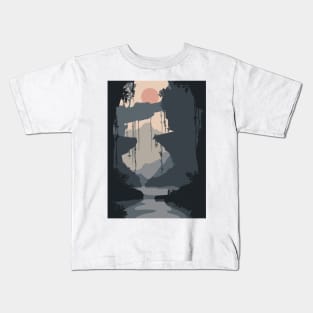 cave illustration Kids T-Shirt